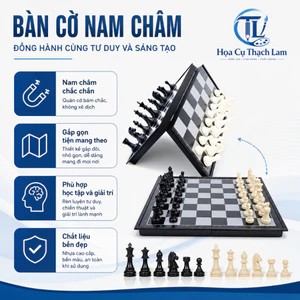 Bộ Cờ Vua Nam Châm Gấp Gọn Cao Cấp Thạch Lam Chess Set Trí Tuệ Nghệ Thuật Trang Trí Và Giải Trí