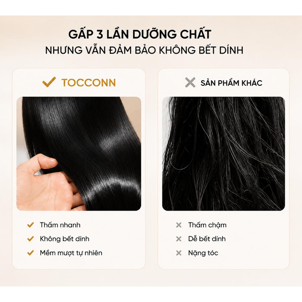 Combo 3 chai xịt dưỡng hỗ trợ kích thích mọc tóc con - thương hiệu Tocconn - 100ml - chăm sóc tóc nữ
