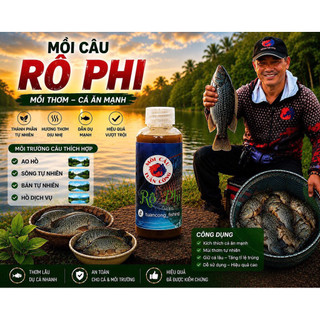 mồi câu rô phi 100ml hương liệu tổng hợp gan ,tương tôm,khóm,nước đen ,hương hổ