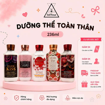 Lotion dưỡng thể, Butter dưỡng thể, Sữa dưỡng thể, dưỡng ẩm Bath and Body Works Đủ mùi hàng Mỹ chính hãng, Auth 236ml