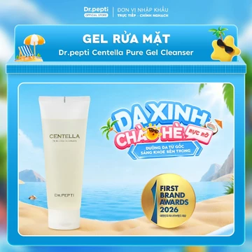 Gel Rửa Mặt Dr.PEPTI Rau Má | BHA & Peptide Làm Sạch Sâu, Dịu Nhẹ Cho Da Dầu Mụn, Nhạy Cảm 200ml
