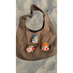 Móc khóa charm con gấu mùa hè handmade quà tặng