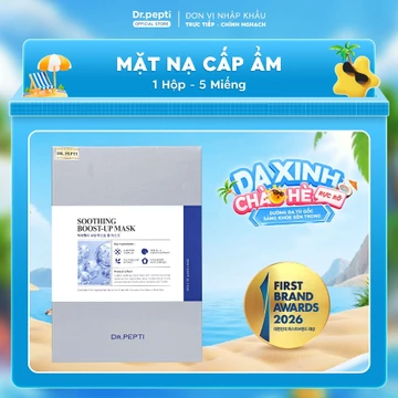 [TH] [ CHÍNH HÃNG] Mặt Nạ Dưỡng Da Căng Bóng Dr.Pepti Soothing Boost Up Mask 25ml ( Hộp 5 Miếng)
