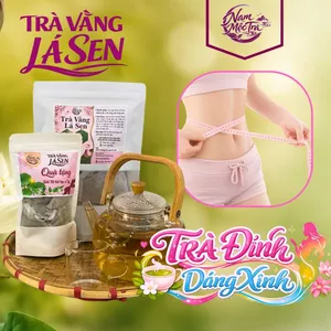 Trà Vằng Lá Sen, trà hỗ trợ giảm cân, Hỗ trợ giảm mỡ bụng, mỡ đùi, bắp tay chân toàn diện