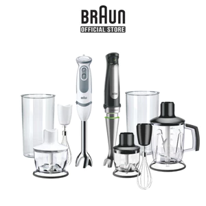 Máy xay cầm tay Braun Công suất 1000W 21 tốc độ xay - công nghệ chống văng PowerBell, BH 24 tháng.