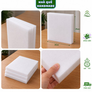Xốp Dẻo 20x20cm Cắm Hoa Sáp, Hoa Giả, Hoa Kẽm Nhung - Mút Xốp Cắm Hoa Handmade Làm Chậu Hoa, Cắm Hoa Trang Trí