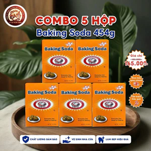 Combo 5 hộp Baking soda Natural đa dụng, nguyên liệu nhập khẩu Mỹ, hàng chính hãng, giá siêu tốt 35k/hộp