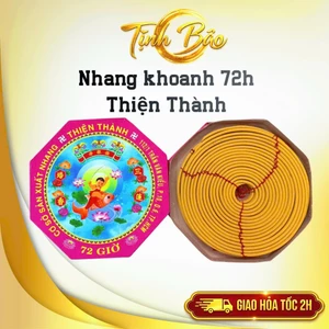 Combo 5 Hộp Nhang Khoanh 72 Giờ Thiện Thành | Cháy Liên Tục 3 Ngày - Hương Thơm Dịu, Ít Khói