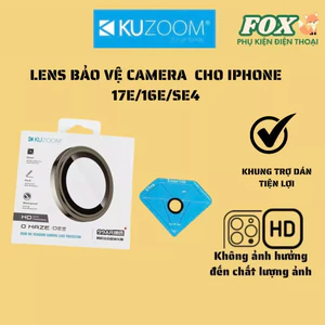 Kính Cường lực Camera Lens Kuzoom Chính Hãng cho iPhone 17E /16E / SE4