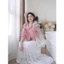 Set Áo Sơ Mi Phối Ren Trắng Chân Váy Ren Dài Xoè Đi Biển, Váy Ren Dáng Dài Xuyên Thấu Vintage