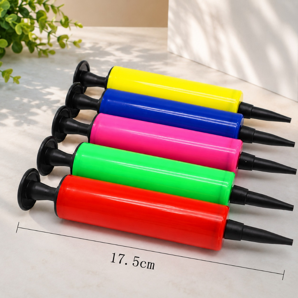 Máy bơm hơi tay mini, ống bơm hơi tay mini, bơm bóng bay, bơm phao bơi tiện dụng giá rẻ (giá 1 cái, màu giao ngẫu nhiên)