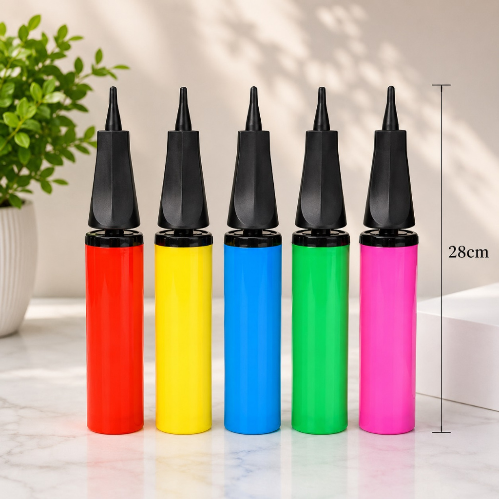 Máy bơm hơi tay mini, ống bơm hơi tay mini, bơm bóng bay, bơm phao bơi tiện dụng giá rẻ (giá 1 cái, màu giao ngẫu nhiên)