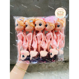 Combo 10 búp bê chibi không váy, có váy trang trí bánh kem, phụ kiện bánh sinh nhật- Phụ Kiện Trang Trí Bánh [FREESHIP🚗]