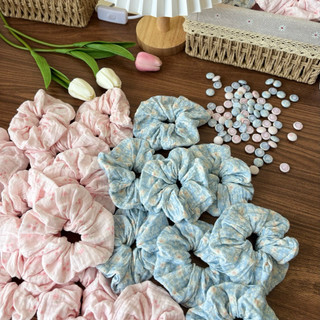 Dây buộc tóc scrunchies vải xô muslin - Giao màu ngẫu nhiên | KNG.studio