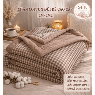 Chăn Hè Cotton Đũi Kẻ Mềm Mát Thoáng,Kích Cỡ 2mx2m2 hàng Loại 1, Mẫu Mới 2026