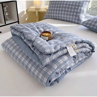 Chăn Hè Cotton Đũi Kẻ Mềm Mát Thoáng,Kích Cỡ 2mx2m2 hàng Loại 1, Mẫu Mới 2026