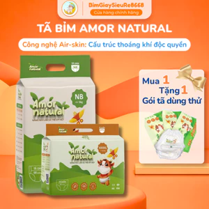 Bỉm Quần/Dán AMOR NATURAL FULL SIZE Mềm Mịn Mỏng Nhẹ, Thấm Hút Tốt