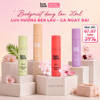 Body mist LUISLOVE 20ml[Set 3 chai]-Dưỡng Thơm Cơ Thể Đi Học, Đi Chơi(Hương Sang Chảnh, Tự Chọn Mùi)