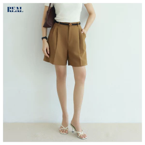 Quần short summer REAL CLOTHES (tổng hợp màu), dáng baggy thoải mái, lưng cao che bụng, ít nhăn