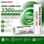 Bộ Sạc Pin AA Maxpow + 4 Pin Sạc AA 3300mAh Chính Hãng | Pin 1.2V | Dùng Cho Micro, Chuột, Đồ Chơi