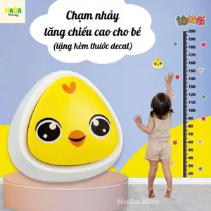 Bộ chạm nhảy tăng chiều cao đếm số Tiếng Việt có chuông bấm đập nhảy thử thách cho bé HaDa Kids