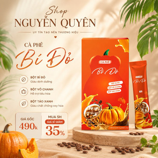 Cà Phê Bí Đỏ Hỗ Trợ Cân Chỉnh Vóc Dáng - Thơm Ngon, Dễ Uống, Tiện Lợi