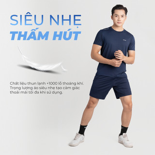 [MUA 1 TẶNG 1] Bộ quần áo nam thể thao mùa hè Mentoris, vải thun lạnh thoáng mát, co giãn và thâm hút tốt MBT03