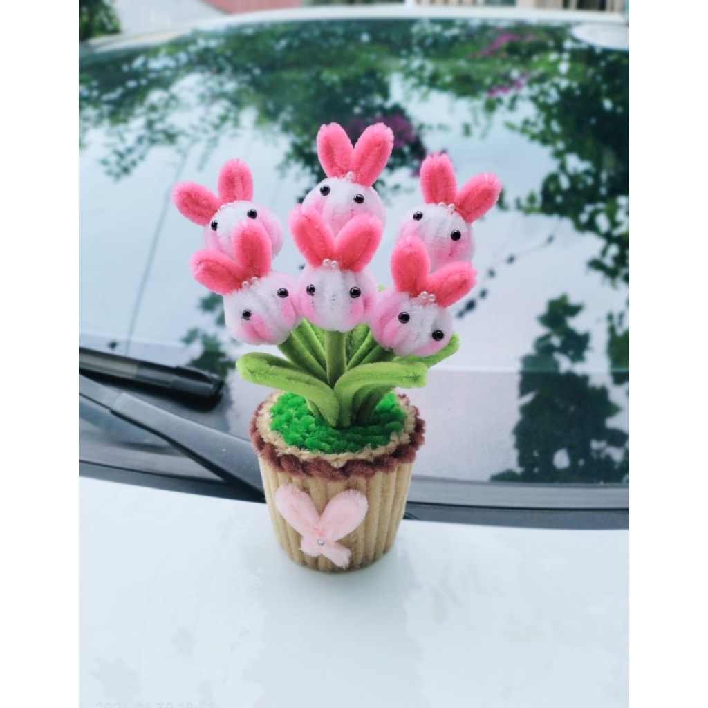 Chậu Hoa Mini Kẽm Nhung, Chậu Hoa Để Bàn Trang Trí Làm Quà Tặng