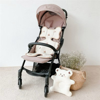Đệm lót xe đẩy Hàn Quốc hoạ thiết gấu thỏ