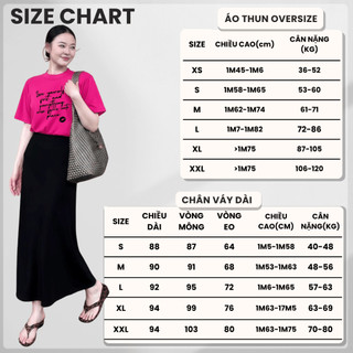 Bộ Áo Thun Nữ CHEPOL Form Rộng, Cổ Tròn, Phối Chân Váy, In Chữ, Chất Cotton (Áo Phông Hồng Sen+Chân Váy Đuôi cá)CP_24724