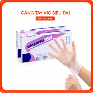 Hộp 100 Găng Tay TPE Dùng 1 Lần Găng Tay Nấu Ăn Loại Dày Dai Bền Ôm Tay Chống Trơn An Toàn Thực Phẩm