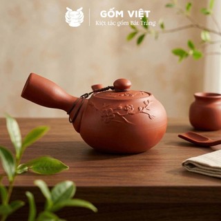 (NHIỀU MẪU) Ấm pha trà tử sa Bát Tràng cao cấp dung tích 100 - 300ml - Gốm Việt Pottery