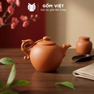 (NHIỀU MẪU) Ấm pha trà tử sa Bát Tràng cao cấp dung tích 100 - 300ml - Gốm Việt Pottery