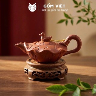 (NHIỀU MẪU) Ấm pha trà tử sa Bát Tràng cao cấp dung tích 100 - 300ml - Gốm Việt Pottery