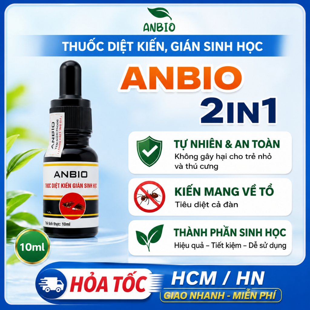 Thuốc Diệt Kiến - Diệt Gián Sinh Học ANBIO Hiệu Quả 100%