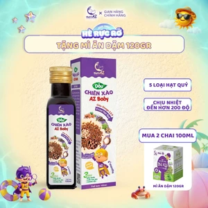 Dầu Chiên Xào Cho Bé NutriAZ 5 Hạt Quý Ăn Dặm Cho Bé Nhập Khẩu Châu Âu Bổ Sung Dưỡng Chất Giúp Bé Ăn Ngon