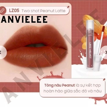 hsd31.03.2025 #LZ05 Son kem BI.AC.K R.0U.GE LEEZ VELVET tint cam cháy THANH LÝ AUTH
