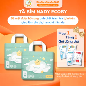 Bỉm Quần/Dán NADY ECOBY ĐỦ SIZE THẤM HÚT MỀM MỊN KHÔ THOÁNG, HẠN CHẾ HĂM DA BÉ