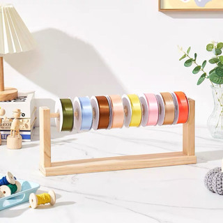 Giá Đỡ Cuộn Dây , cuộn len Ruy Băng Bằng Gỗ Tiết Kiệm Không Gian Tiện Dụng