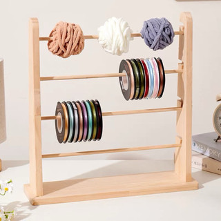 Giá Đỡ Cuộn Dây , cuộn len Ruy Băng Bằng Gỗ Tiết Kiệm Không Gian Tiện Dụng