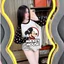 Sét áo thun trắng tay dài chấm bi in hình ,chất cotton quần đùi sọc zip (hình ngẫu nhiên)