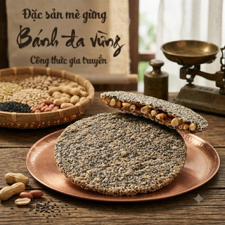 Kẹo cu đơ mè đen loại đặc biệt (2 miếng to 220g), ở ngoài giòn rụm ở trong dẻo thơm ngon