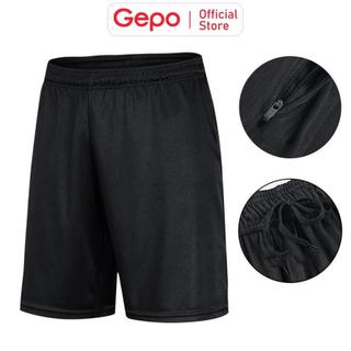 GEPO Quần Đùi Thể Thao Nam Quần Chạy Bộ Tập Gym Nam Cao Cấp Chất Liệu Thun Lạnh Co Giãn Tốt