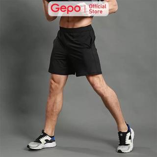 GEPO Quần Đùi Thể Thao Nam Quần Chạy Bộ Tập Gym Nam Cao Cấp Chất Liệu Thun Lạnh Co Giãn Tốt