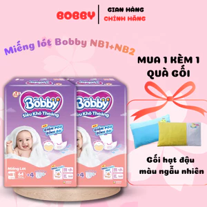 MIẾNG LÓT BOBBY SƠ SINH NEWBORN 1/ NEWBORN 2