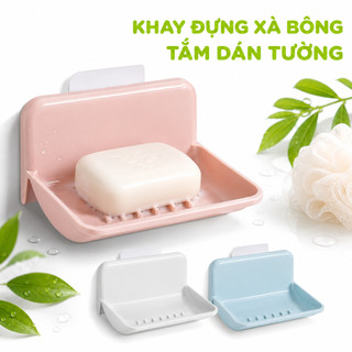 Kệ Đựng Xà Phòng Dán Tường Nhựa Cao Cấp Việt Nhật GD80 - Khay Đựng Xà Bông Dán Tường Nhà Tắm Nhà Bếp