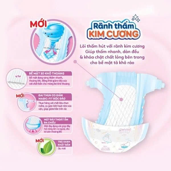 MIẾNG LÓT BOBBY SƠ SINH NEWBORN 1/ NEWBORN 2