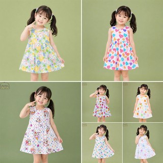 Váy Lanh bé gái, Đầm Lanh bé gái sát nách dáng suông ChuChoaKids [VBC26]