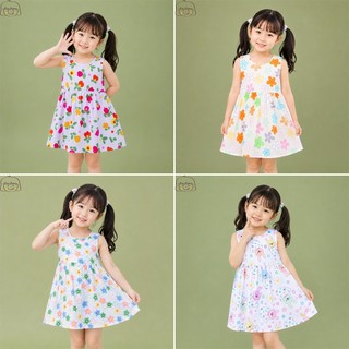 Váy Lanh bé gái, Đầm Lanh bé gái sát nách dáng suông ChuChoaKids [VBC26]