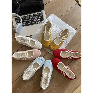 Giày Mary Jane Nữ Đế Bệt Kiểu Dáng Thể Thao Quai Chun, Thiết Kế Trẻ Trung Hiện Đại Phù Hợp Đi Chơi